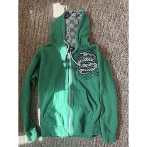 Universal Studios Harry Potter Green Slytherin Zip-Up Hoodie Adult S